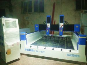 巴音郭楞蒙古自治州轮台县HW1825双头重型石材雕刻机